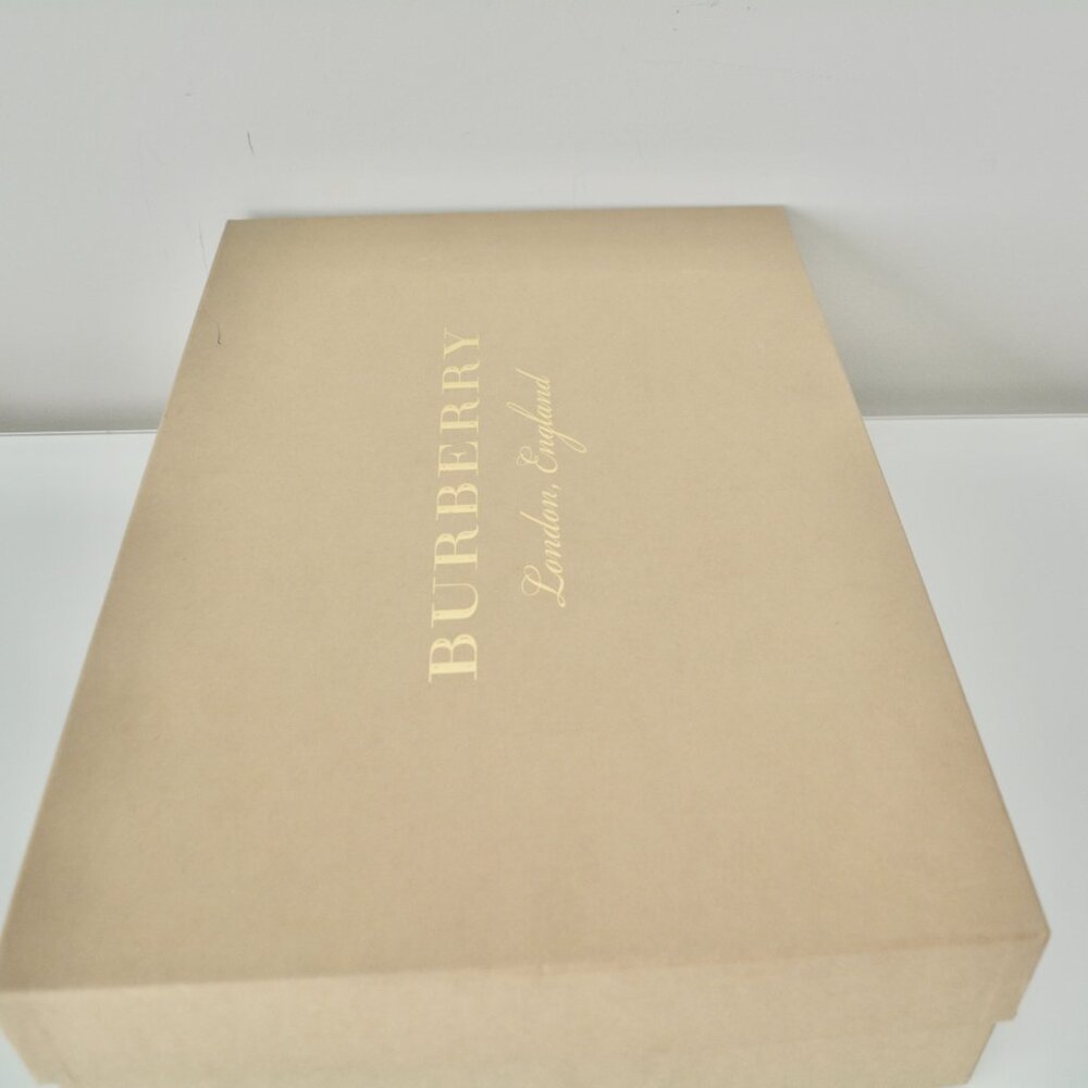 NIB BURBERRY DOUGAL RIDING HOUSE CHECK LEATHER BOOTS - Picture 9 of 9